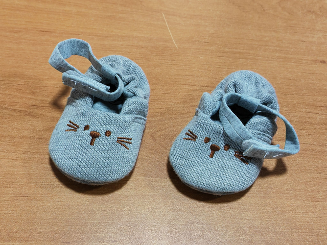 Chaussons chat 0/6 mois