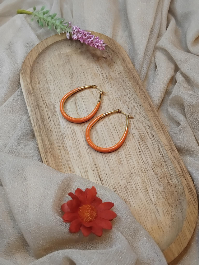 Boucles d'oreilles en acier inoxydable 