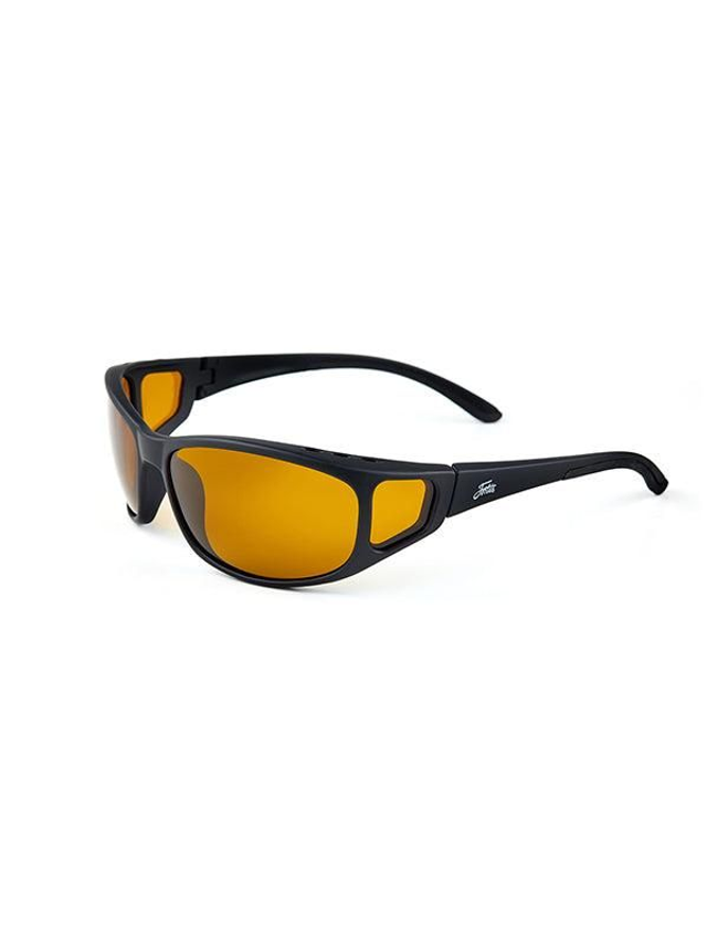 Fortis Eyewear Wraps AM/PM Polaroid Glasses - Amber Lens