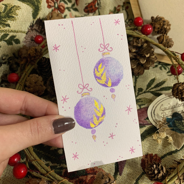 Carte de voeux illustrée - original