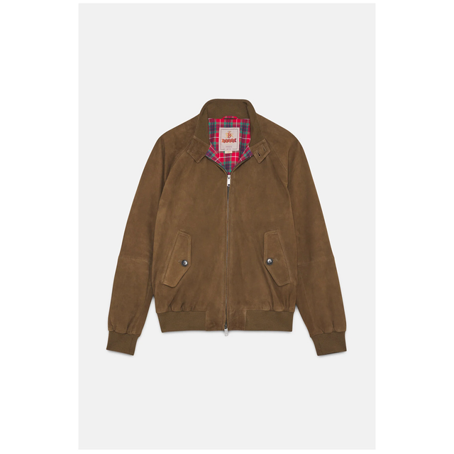 Baracuta G9 Suede Dark Olive 