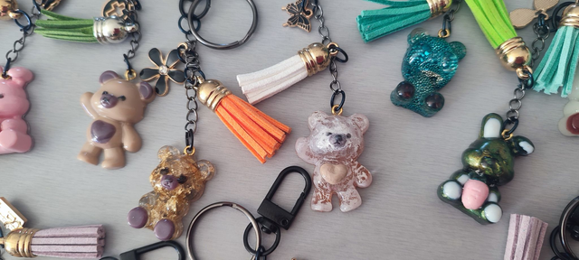 bijoux de sac ourson-lapin-ange