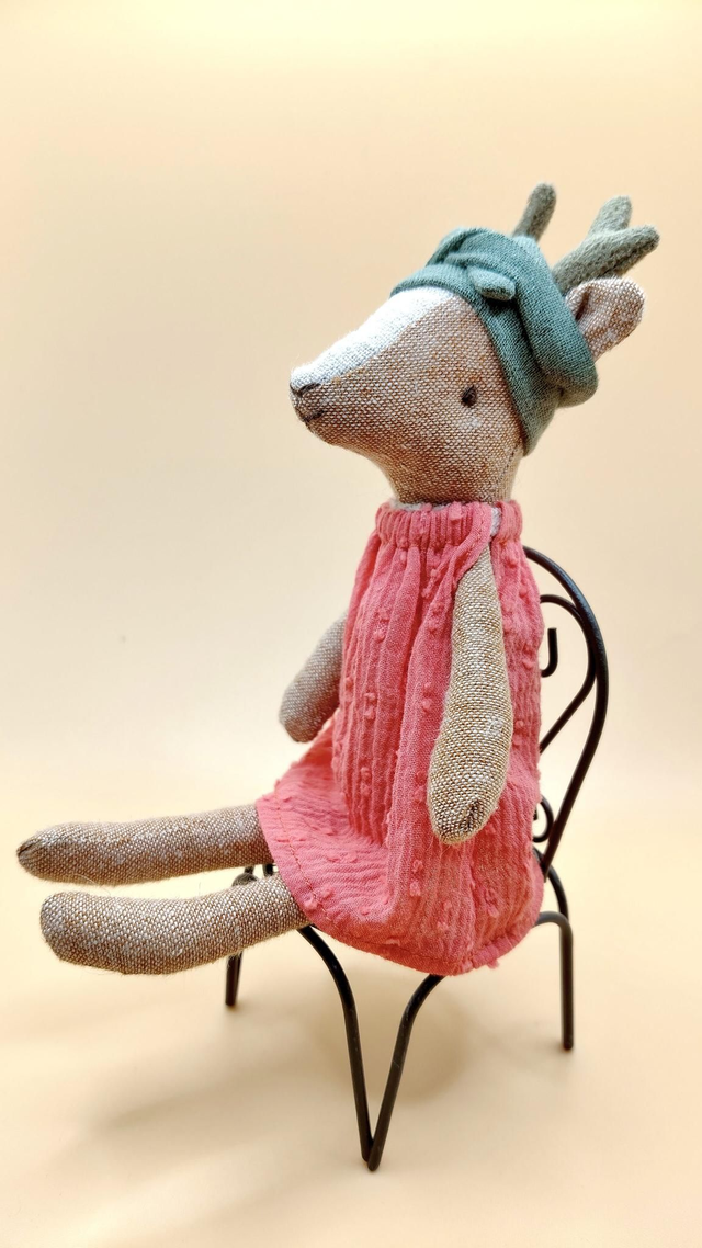 Robe plumetis corail