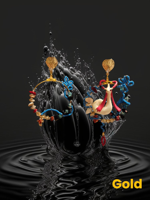 Milotic winteredition 18k verguld