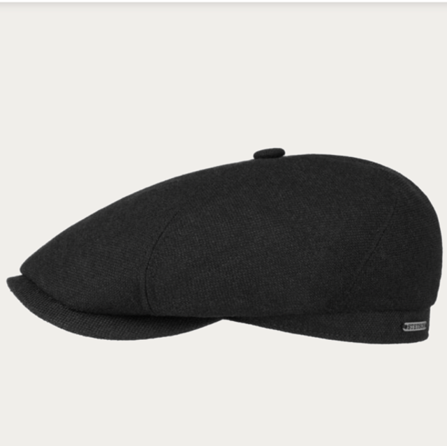 Stetson 6-Panel Cap Virgin Wool Casmere Black