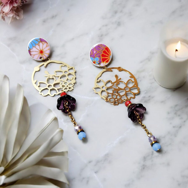 Boucles d'oreilles pendantes uniques et élégantes