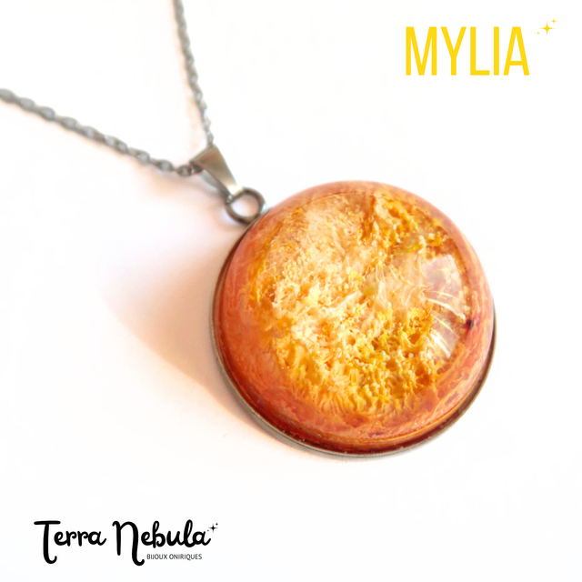 Collier Planète à adopter Mylia | BP094 | Pétri