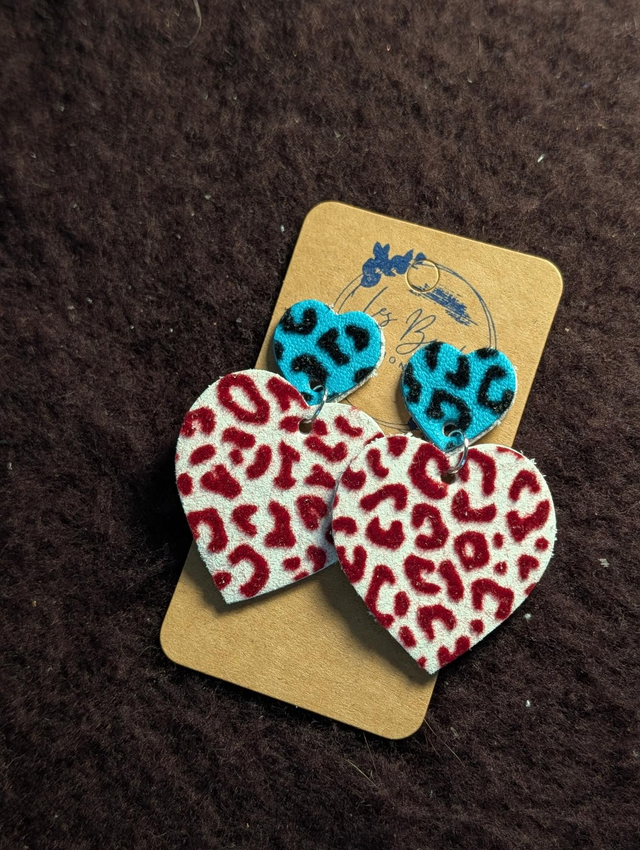 Boucles d'oreilles Louise léopard lo045