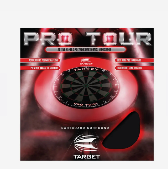TARGET PROFESSIONAL PRO TOUR RED DARTBOARD SURROUND