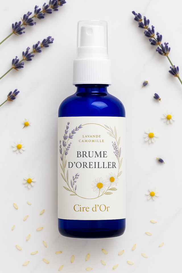 brûme d'oreiller lavande camomille