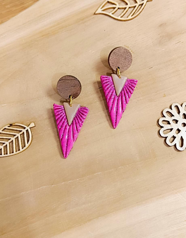 Boucles d'oreilles - Pop Rose