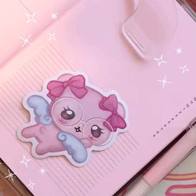 Pink Bear Sticker