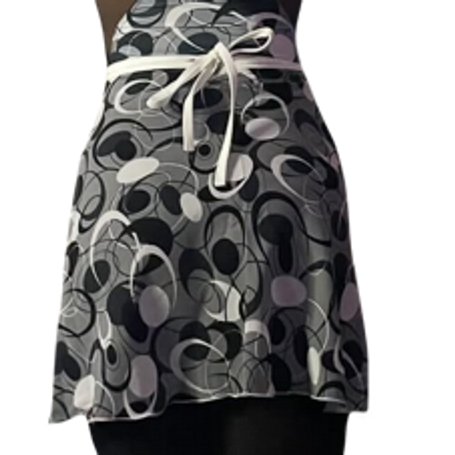 Basilica Wrap Skirt - Eden Grey Pattern