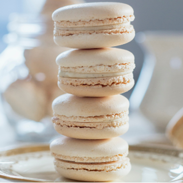 MACARON VANILLE GALET FONDANT