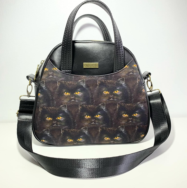 Black Cat Bowler Bag 