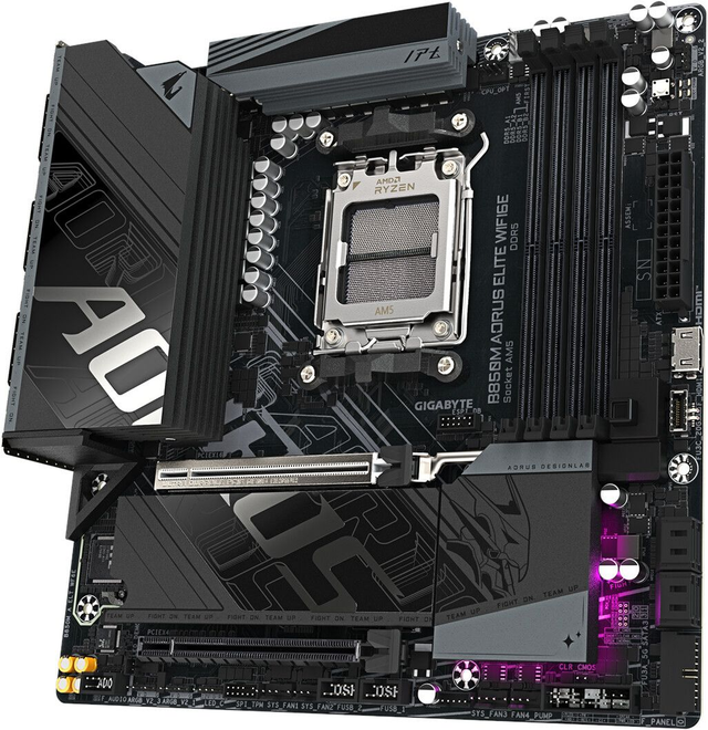 02.2.0099 – Scheda Madre Gigabyte B850M AORUS ELITE – Micro‑ATX gaming avanzata per Ryzen 7000/8000/9000