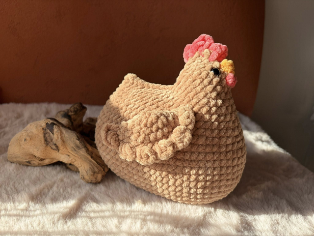 Madame Poulette en velours 🐔