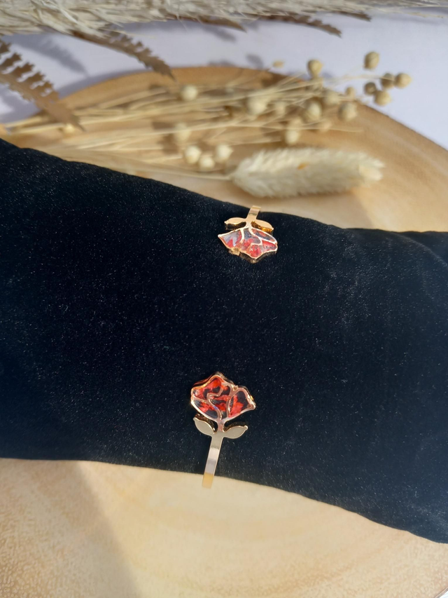 Bracelet rose enchantée 