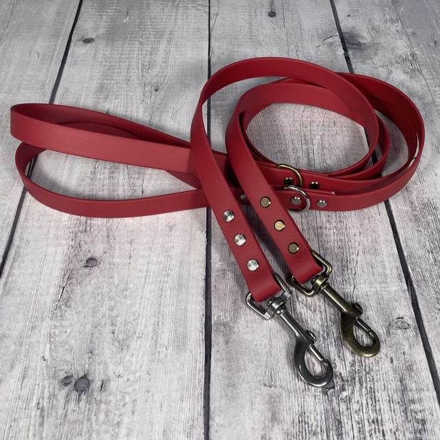 Chilli Red Waterproof BioThane® Lead