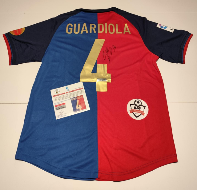 Gesigneerd FC Barcelona Shirt – Pep Guardiola