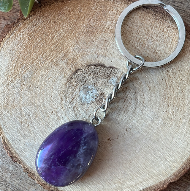 Porte-clefs Pierre AMETHYSTE