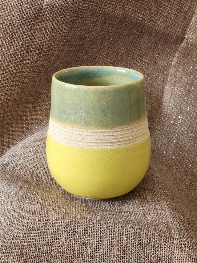 Mug/Pot en grès bicolore 