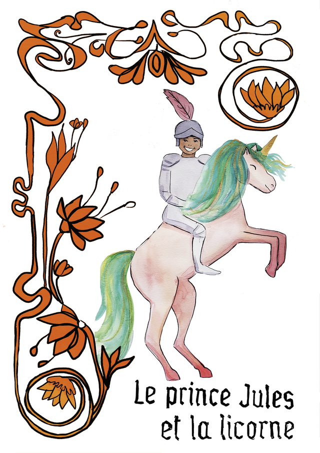 Affiche A4 Jules et la licorne