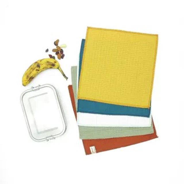 Essuie-tout Lavable Réutilisable en Tissu Uni- 5 Feuilles