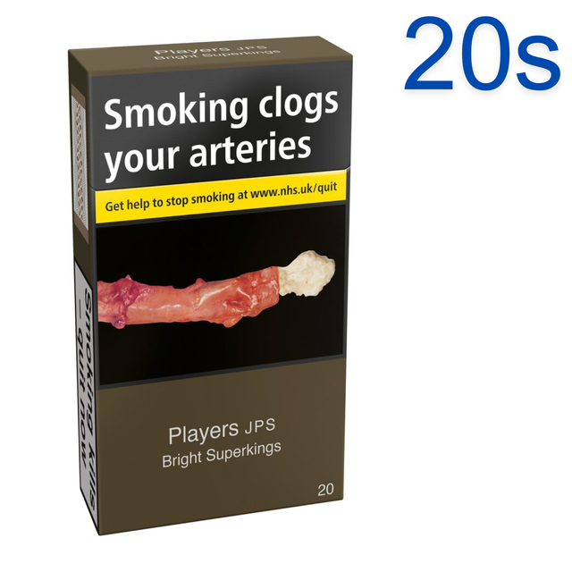 JPS Players Superkings Bright Cigarettes, 20s