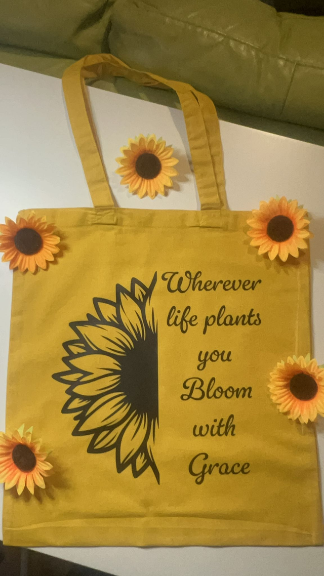 Bloom with Grace Tote Bag