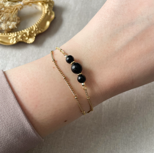 Bracelet Obsidienne