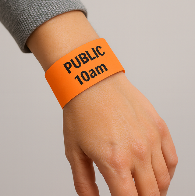Public Entry Wristbands (10am)