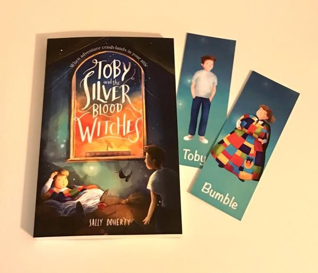 Signed copy of Toby and the Silver Blood Witches plus bookmark