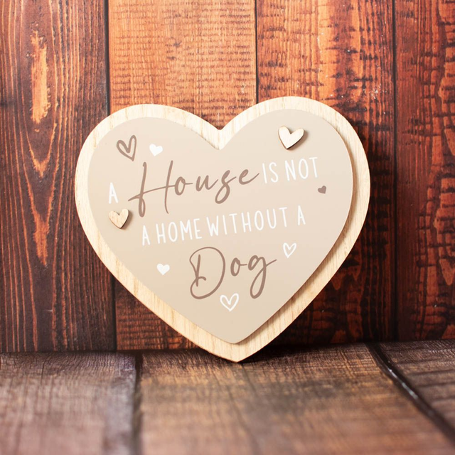 Heart Plaque Dog