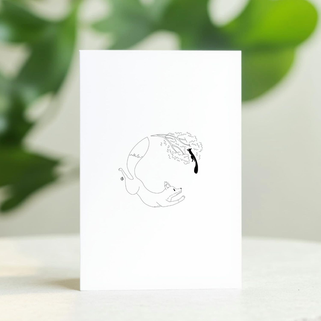 "Esquiver" Carte postale - 2023