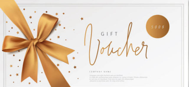 Gift vouchers different amount available in variations