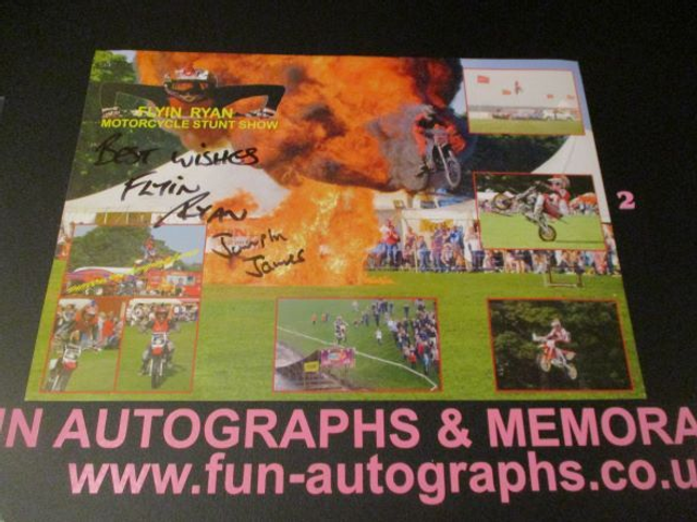 Flyin Ryan &amp; Jumpin James Authentic Autographed Poster (2)