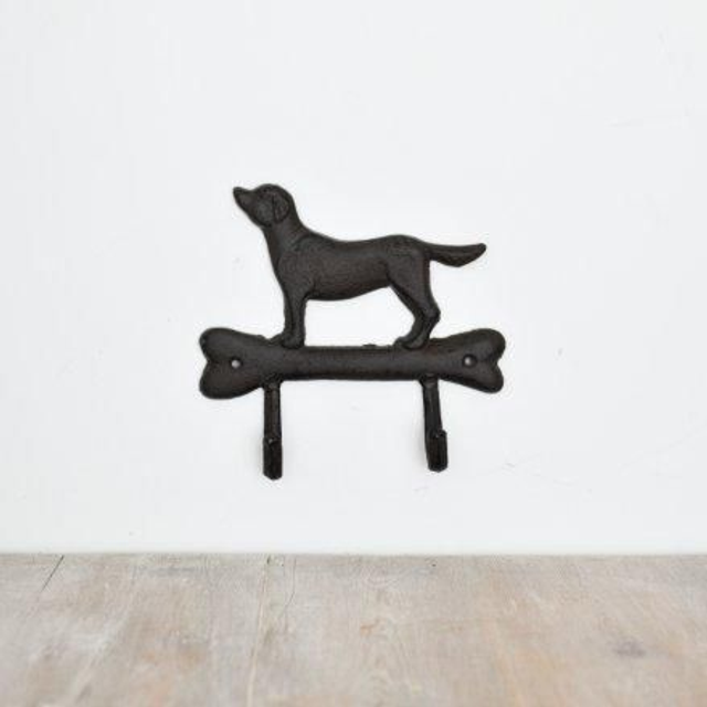 Cast Iron Dog and Bone Hook