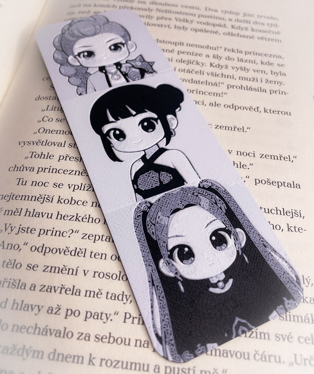 Záložka Anime Kpop Demon Hunters chibi