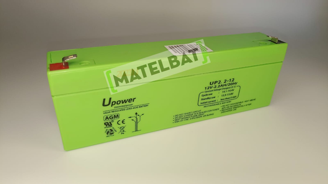 Batería AGM 12V-2.2Ah UPOWER F4.8