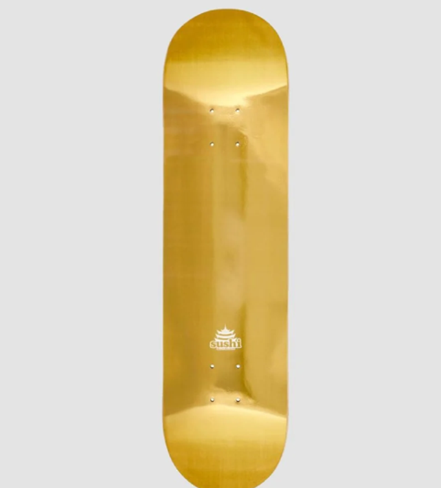 Sushi Skateboard Deck Pagoda Foil Gold 8.125”