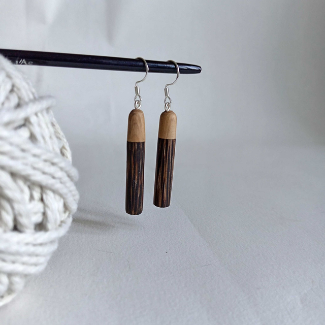 Boucles d'oreilles zébrées