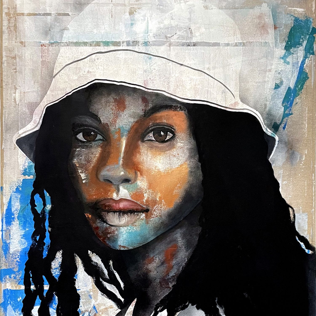 La fille au chapeau blanc