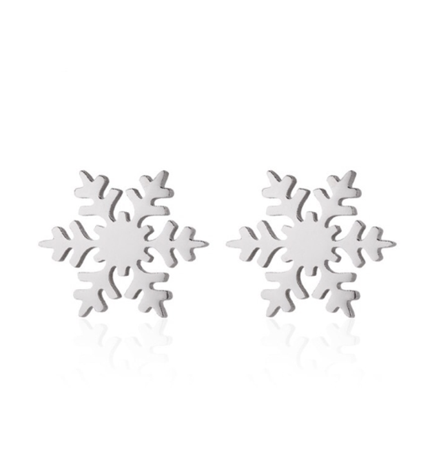 Snowflake Stud Earrings
