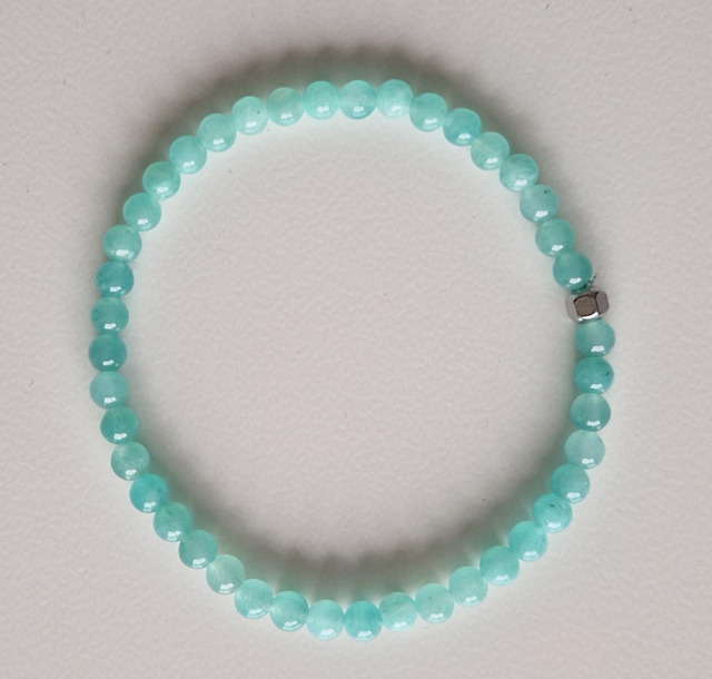 Bracelet AMAZONITE 4mm