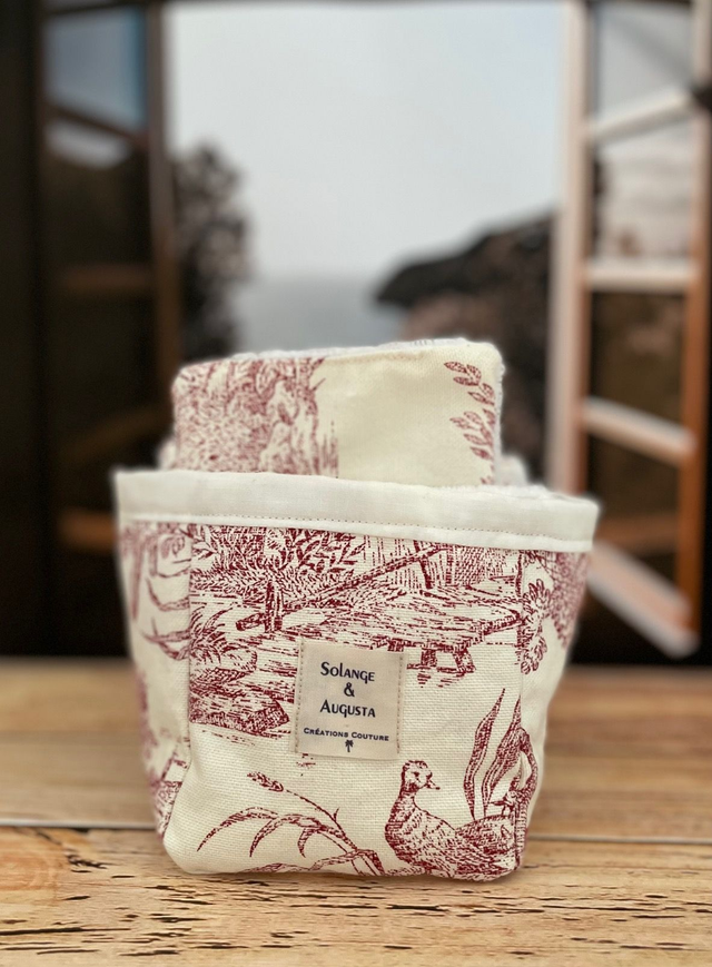 Panière Florence rouge