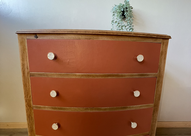 Commode anglaise terracotta