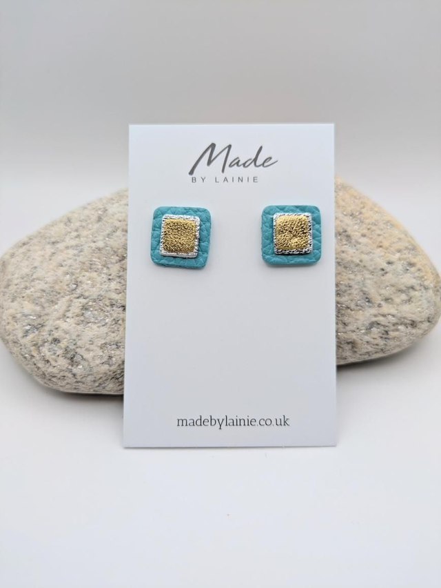 Mosaic Stud Earrings (1)