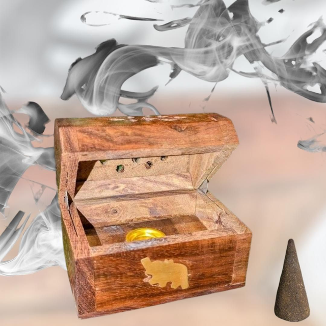 Boîte à cônes d'encens