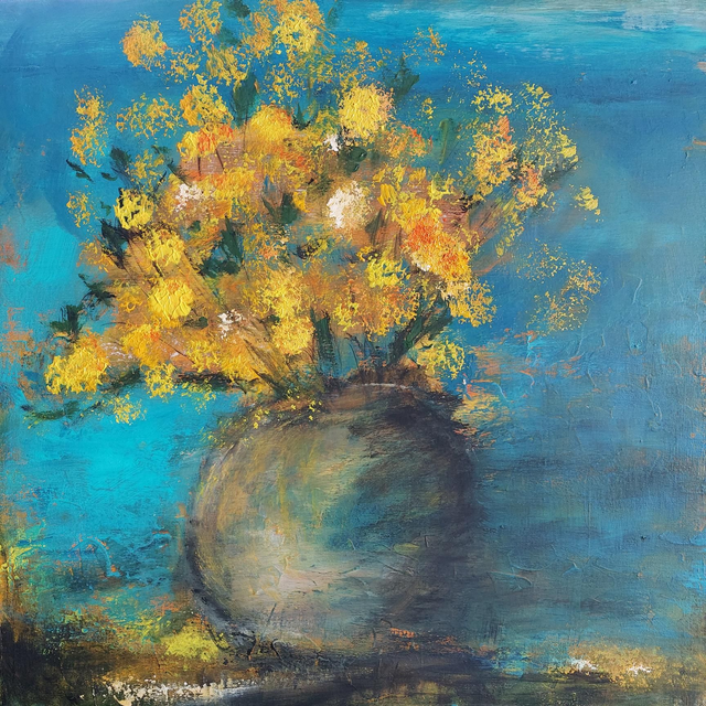 LE MIMOSA DE CATHIE - 60x60cm 